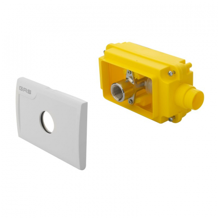 Accesorii pentru sistemele de gaz - Caseta incastrata, 3/4" TC x 1/2" F, cu racord terminal la iesire si placa de acoperire, RT 00