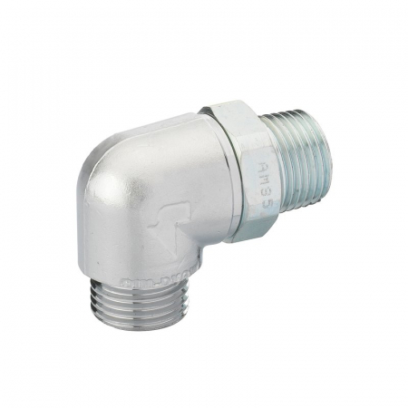 Accesorii pentru sistemele de gaz - Fiting 90 ° cu dispozitiv de siguranță, 1/2" M x 1/2" M, RST 00