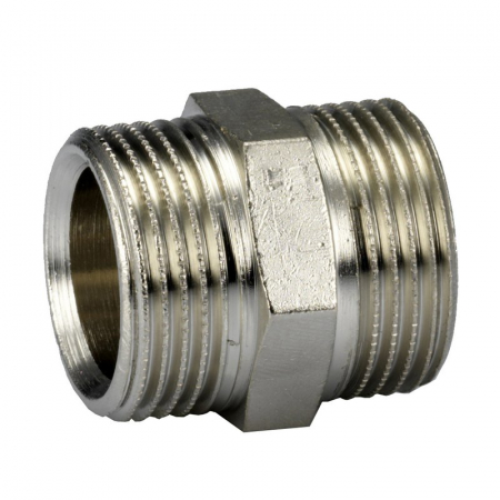 Fitinguri - Niplu alama, 1/2“ M x 1/2“ M, RR 703