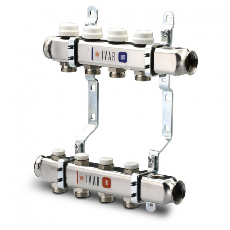 Distribuitoare inox - SET DISTRIBUITOR INOX TUR-RETUR 1" X EK 9 CAI