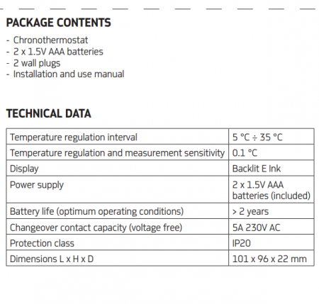 Termostat digital programabil, incalzire/racire, Ivar Justo [1]
