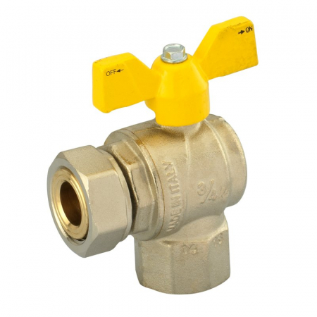 Sisteme de distributie pentru conductele de gaz domestice - Supapa cu bila colt nichel, 1” F x 1 1/4” pivotant, VSGS 00