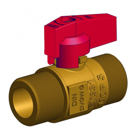 Boilere - Robinet cu bila alama, 3/4‘‘ M x 3/4‘‘ M, VSRDZR