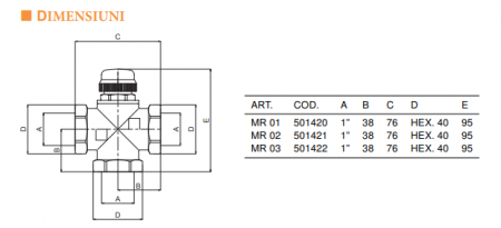 VANA TERMOSTATABILA 3 CAI 1" AL [1]