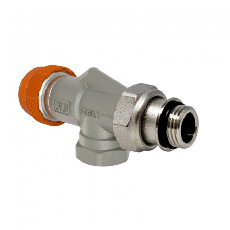 Robineti termostatati seria HARMONIA - Supapa retur termostatata, cu selector debit, echilibrare dinamica, 3/8“ F x 3/8“ M O-ring, Harmonia