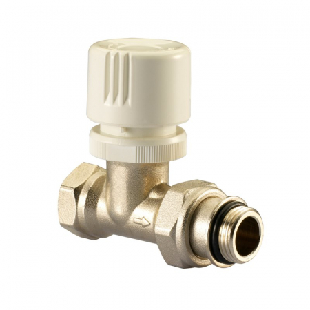 Vane termostatate - Robinet termostatabil drept, 1/2“ F x 1/2“ M O-ring, debit selector, cap cu reglaj manual
