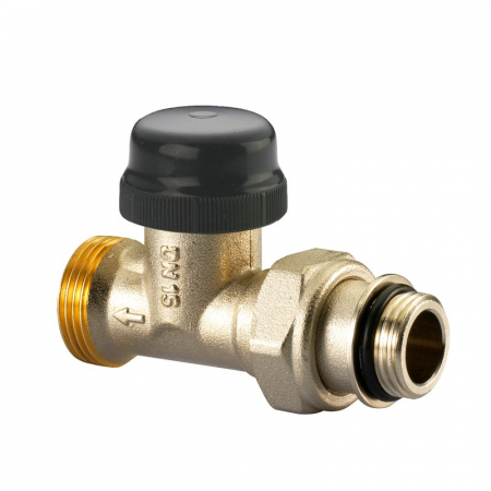 Vane termostatate - Robinet termostatabil drept, debit reglabil, EUROK x 3/8“ M O-ring, capac de protectie, N-Series
