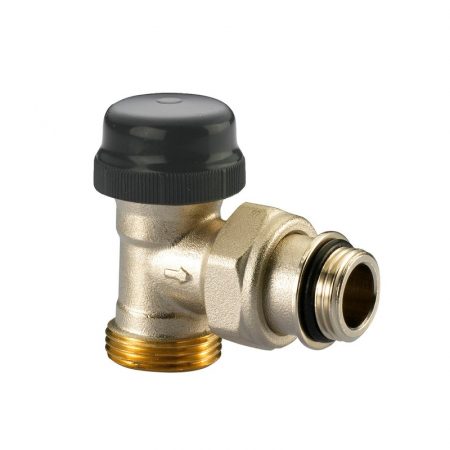 Vane termostatate - Robinet termostatabil unghi, debit reglabil, EUROK x 1/2“ M, capac de protectie, N-Series