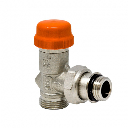 Robineti termostatati seria HARMONIA - Supapa colt, cu selector debit, echilibrare dinamica, EUROK x 3/8“ M O-ring, Harmonia