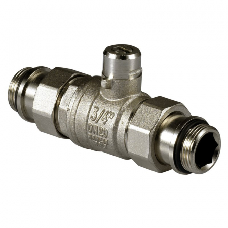 Robineti pentru servomotor - Robinet sfera 2 cai cu 2 racorduri olandez, 3/4“ M O-ring x 3/4“ M O-ring, VZS 05