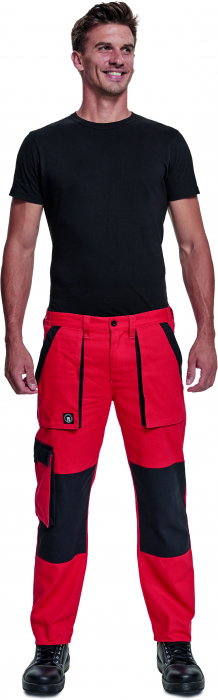 Pantaloni Max rosu/negru, 100% bumbac [2]