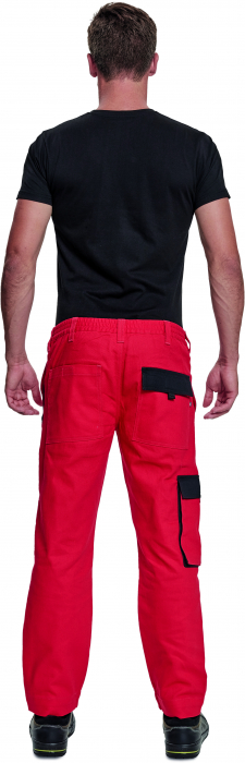Pantaloni Max rosu/negru, 100% bumbac [3]