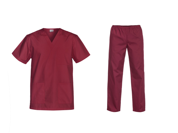 Set tunică şi pantaloni, visiniu [2]