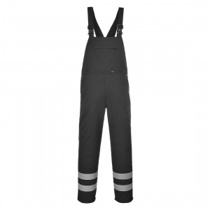 Pantaloni cu pieptar - salopeta iona negru