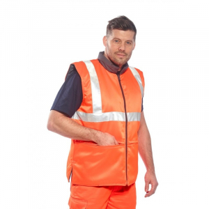 Îmbrăcăminte Hi-Vis (reflectorizanta) - Vesta termica reversibila HI-VIS