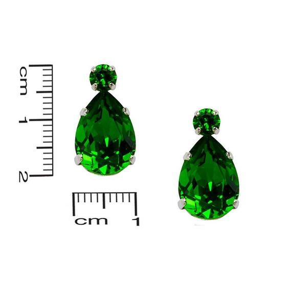 Cercei cristale Swarovski Alma 3 Emerald [2]