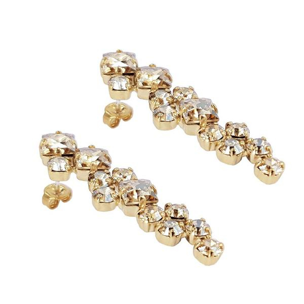 Cercei cristale Swarovski 3615 Annie Golden Shadow [5]