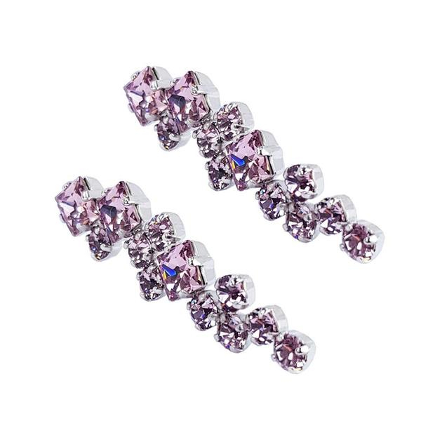 Cercei cristale Swarovski 3615 Annie Light Amethyst [3]