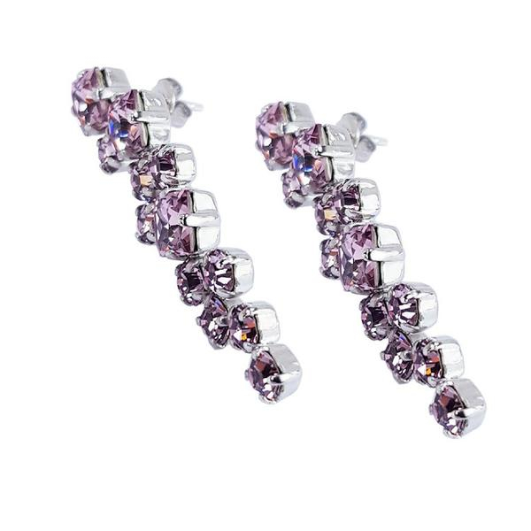 Cercei cristale Swarovski 3615 Annie Light Amethyst [4]