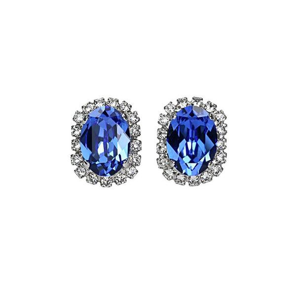 Cercei cristale Swarovski 3606 Vivian Saphire [2]