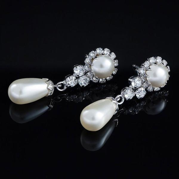 Cercei perle Swarovski Flower Pearl [2]