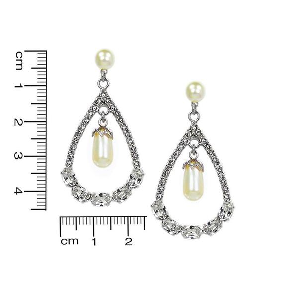 Cercei perle Swarovski 3359 Infinity White Pearl [3]