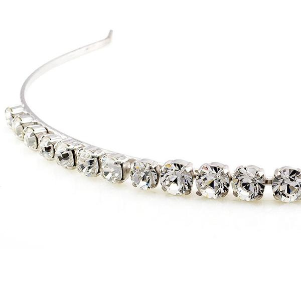Diadema mireasa cristale Swarovski 8006 Crystal [2]