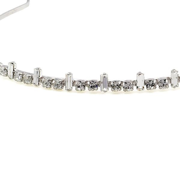 Diadema mireasa cristale Swarovski 8031 Crystal [2]