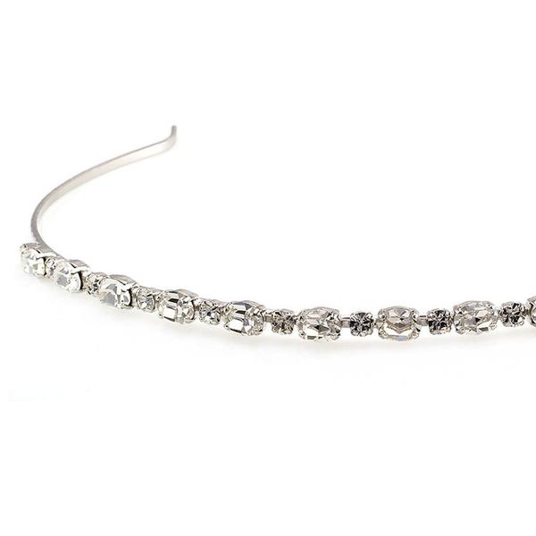 Diadema mireasa cristale Swarovski 8062 Crystal [2]
