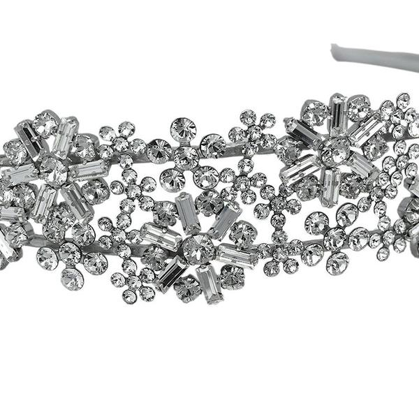 Diadema mireasa cristale Swarovski 8231 Crystal [3]