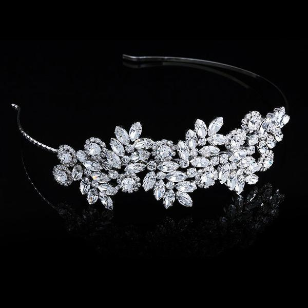 Diadema mireasa cristale Swarovski 8230 Adelie Crystal [2]