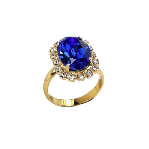 Inel cristale Swarovski 7053 Vivian Saphire G [2]