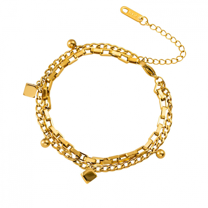 Bratara Alexis Collection ALX87761B placata cu aur 18K [1]