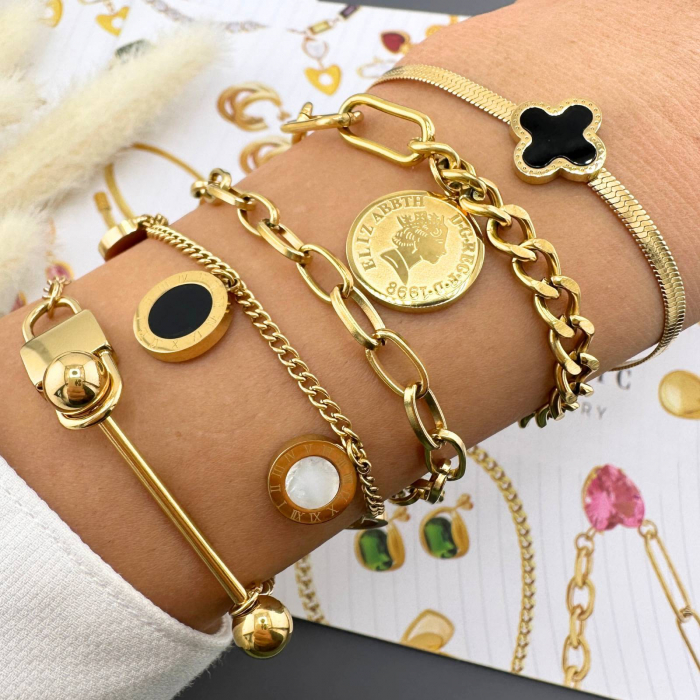 Bratara Alexis Collection ALX87766B placata cu aur 18K [2]
