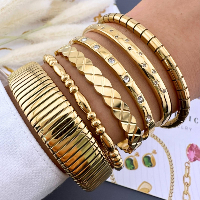 Bratara Alexis Collection ALX88184B placata cu aur 18K [2]