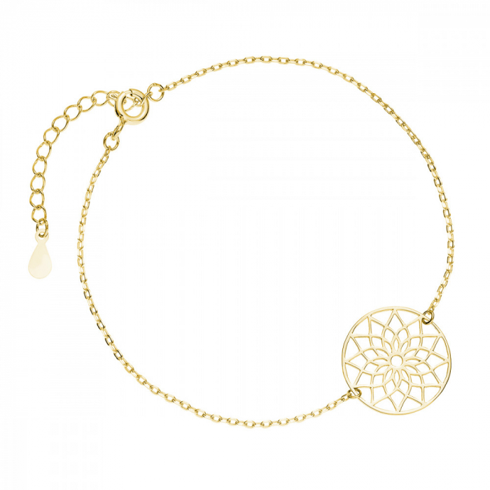 Bratara argint placata cu aur galben 14K Z1797BG Mandala [1]