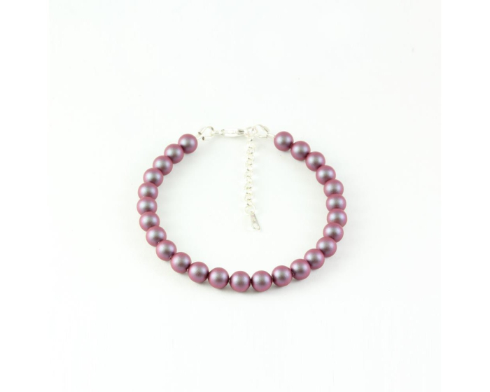 Bratara din argint cu perle de cultura Primero Purity Iridescent Red 6mm [3]