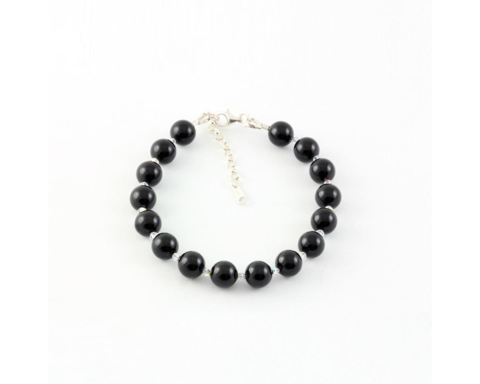 Bratara din argint cu perle de cultura Primero Soft Mystic Black [3]