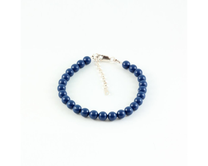 Bratara din argint cu perle de cultura Primero Purity Dark Lapis 6mm [3]