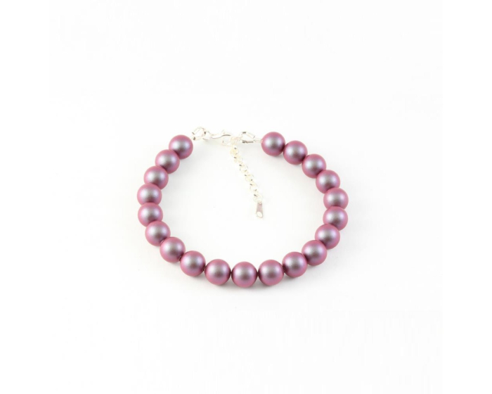 Bratara din argint cu perle de cultura Primero Purity Iridescent Red 8mm [3]