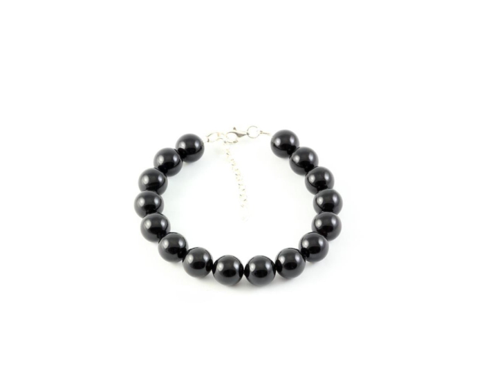Bratara din argint cu perle de cultura Primero Purity Mystic Black 10mm [3]