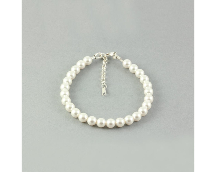 Bratara din argint cu perle de cultura Primero Purity White 6mm [3]