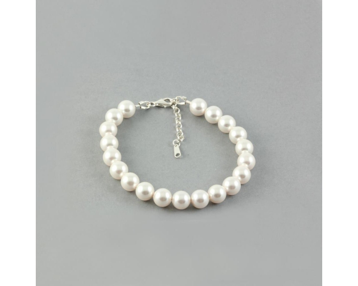 Bratara din argint cu perle de cultura Primero Purity White 8mm [3]