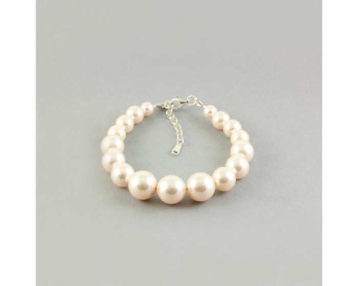 Bratara din argint cu perle de cultura Primero Serenity Light Cream Rose [3]