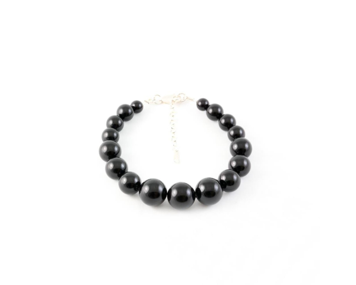 Bratara din argint cu perle de cultura Primero Serenity Mystic Black [3]