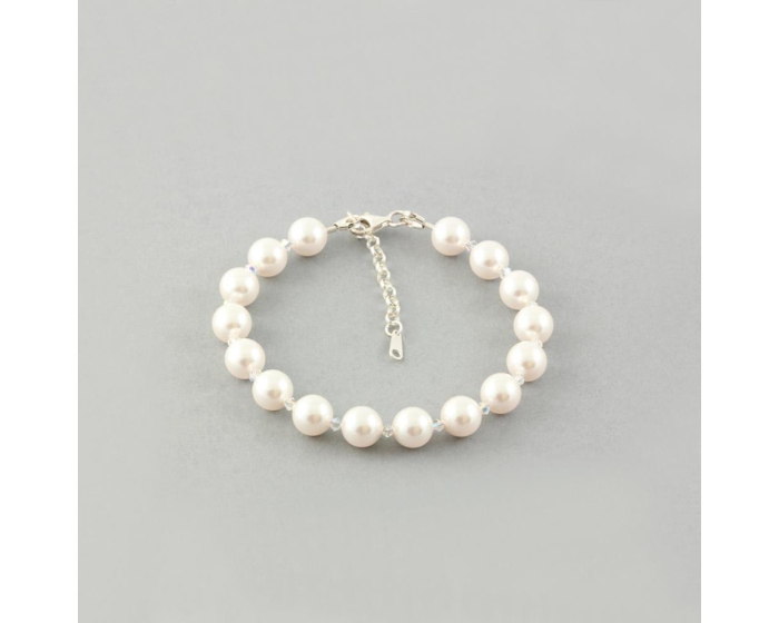 Bratara din argint cu perle de cultura Primero Soft White [3]
