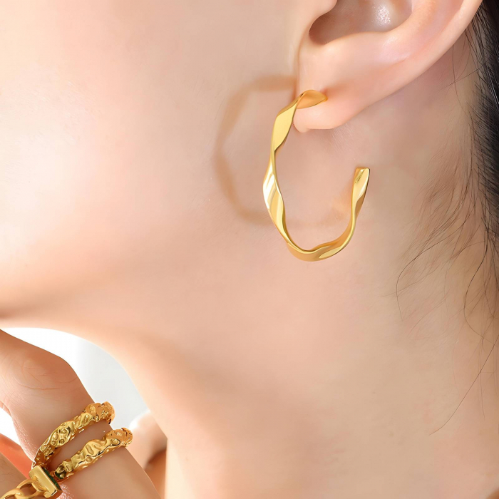 Cercei Alexis Collection ALX87227 placati cu aur 18K [2]