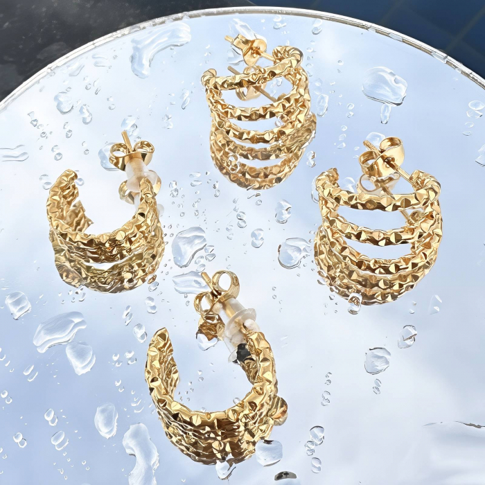 Cercei Alexis Collection ALX87233 placati cu aur 18K [2]