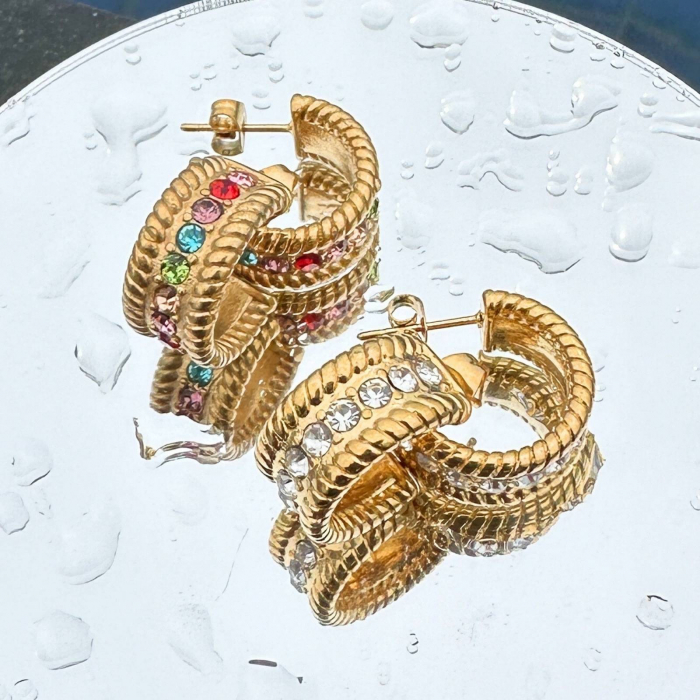 Cercei Alexis Collection ALX87280 placati cu aur 18K [2]