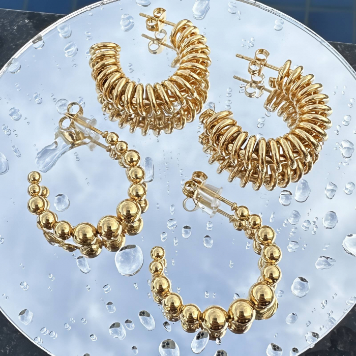 Cercei Alexis Collection ALX87386 placati cu aur 18K [2]